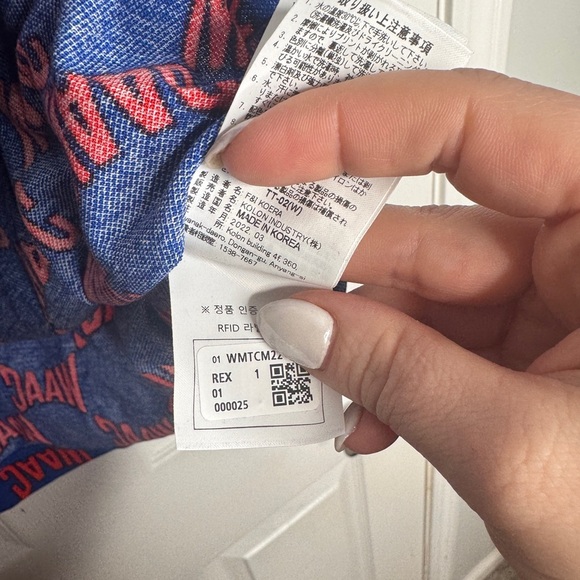 WAAC Men’s Red/Blue Logo Golf Polo Size 1 - Picture 6 of 7